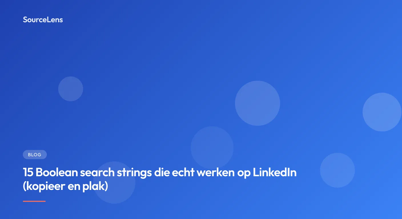Cover for 15 Boolean Search LinkedIn qui Fonctionnent Vraiment (Copier-Coller)
