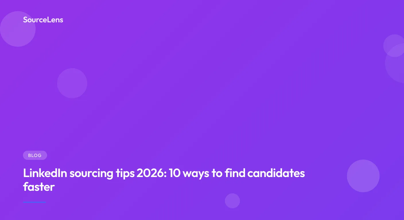 Cover for SourceLens for Healthcare Recruiters: faster shortlists across hospital systems