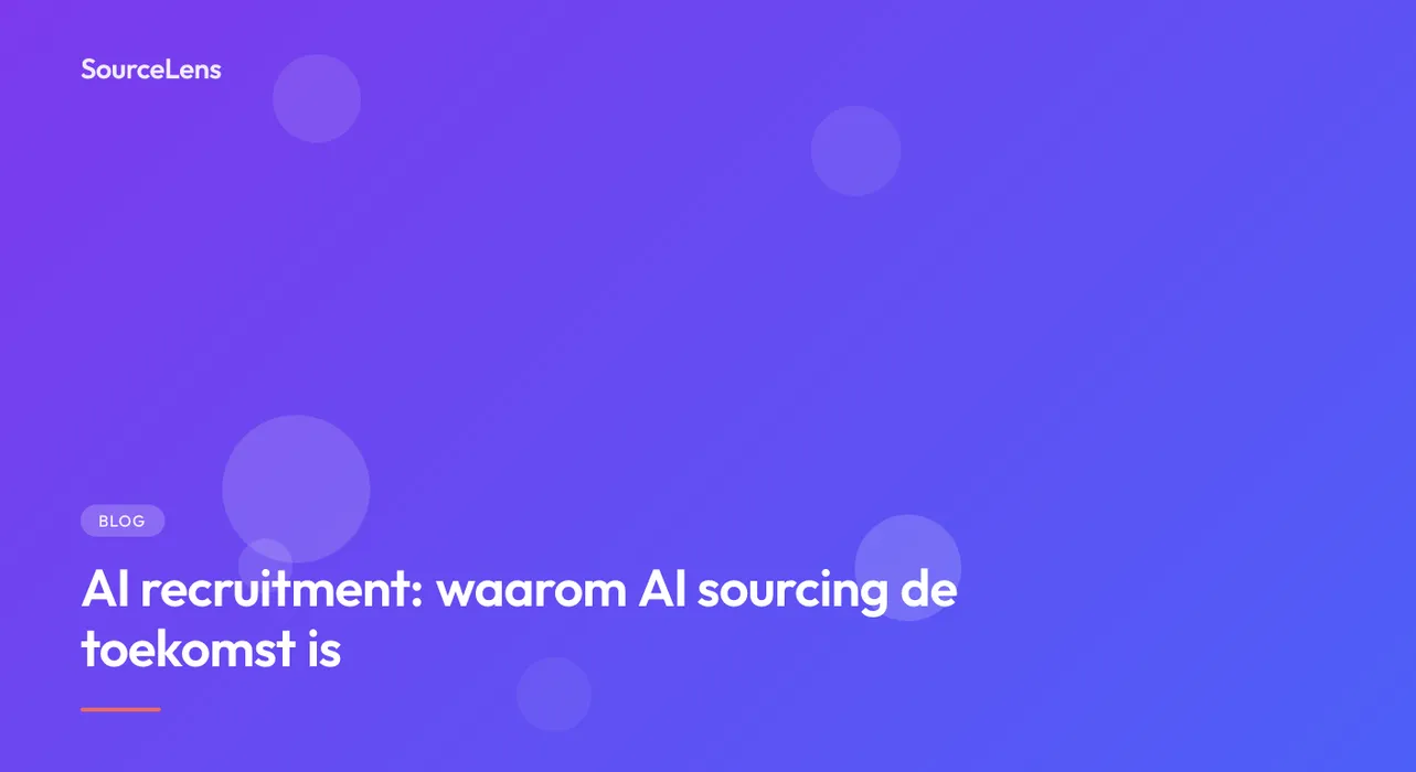Cover for AI recruitment: waarom AI sourcing de toekomst is