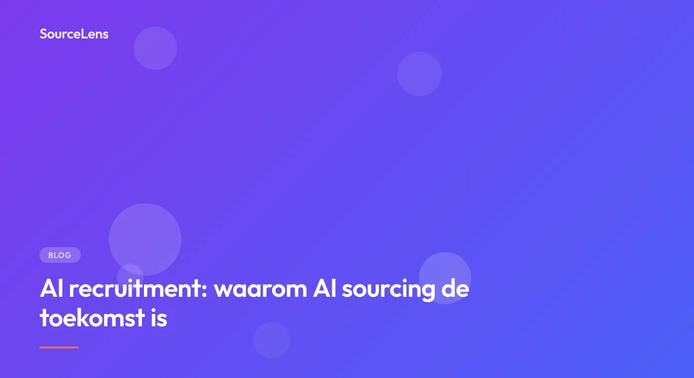 Cover for AI recruitment: waarom AI sourcing de toekomst is