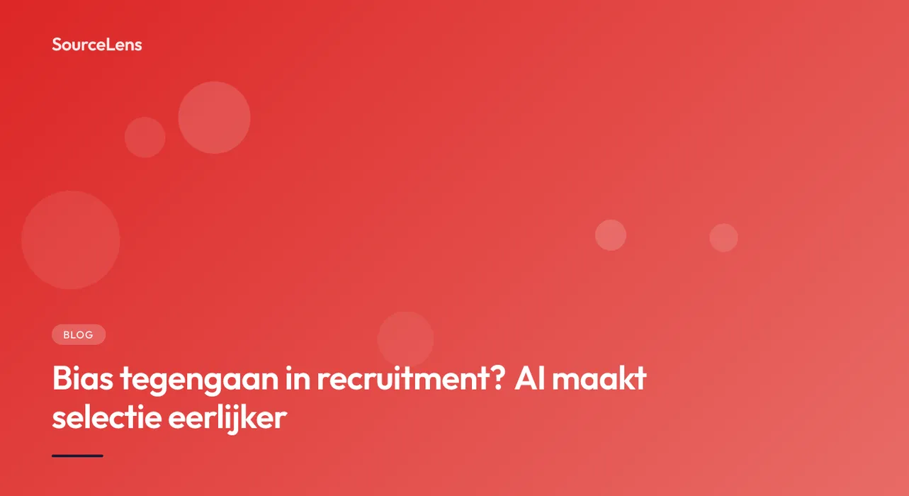 Cover for Bias tegengaan in recruitment? AI maakt selectie eerlijker